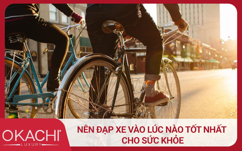 Nen dap xe vao luc nao tot nhat cho suc khoe