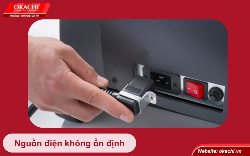 Nguồn điện không ổn định