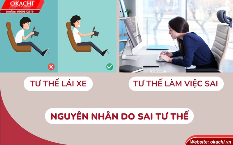 nguyên nhân do sai tư thế