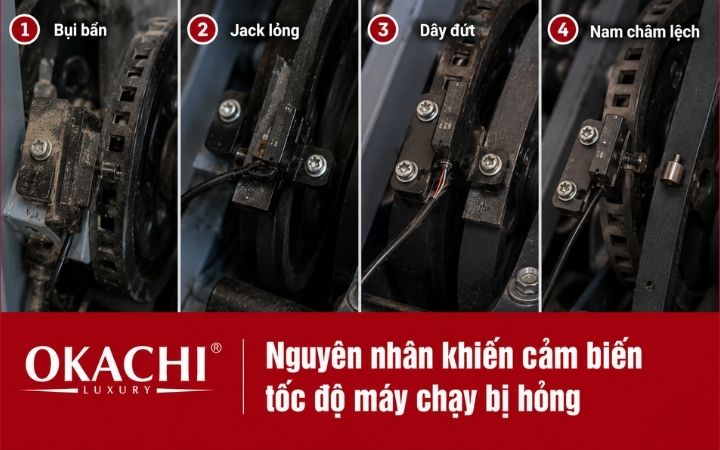 nguyên nhân khiến cảm biến tốc độ máy chạy bộ bị hỏng