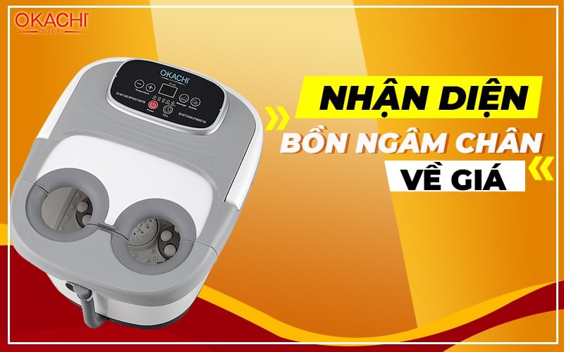 Nhận diện bồn ngâm chân về giá bán