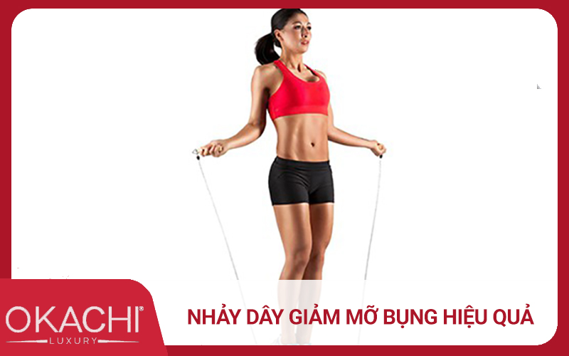 Nhảy dây giảm mỡ bụng nhờ siết cơ bụng liên tục