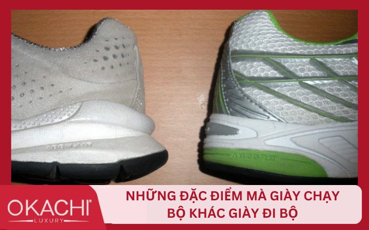 Những điểm khác nhau giữa giày chạy bộ và giày đi bộ