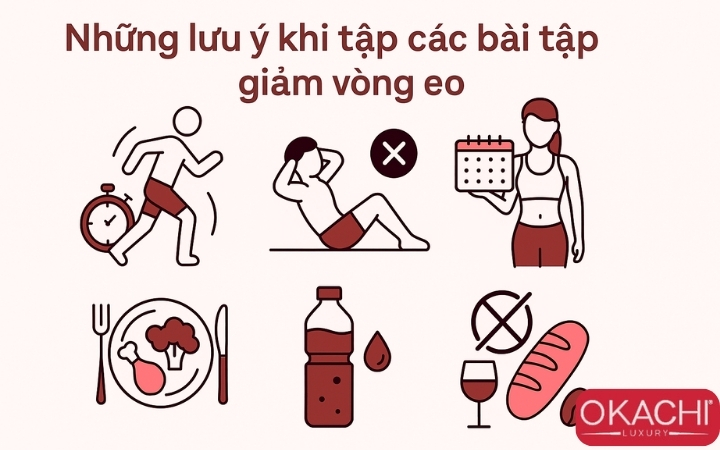 Những lưu ý khi tập các bài tập giảm vòng eo