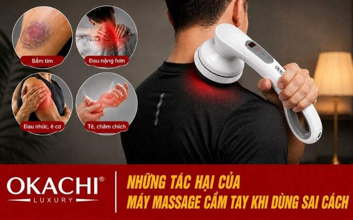 những tác hại của máy massage cầm tay