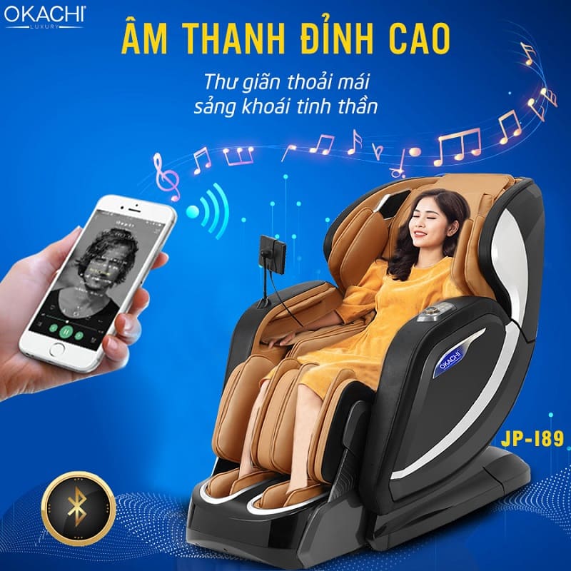 Sử dụng ghế massage Okachi thư giãn thoải mái tinh thần