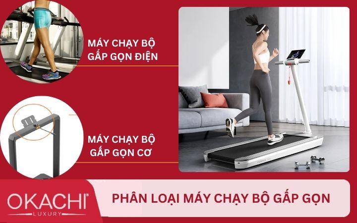 Cách phân loại máy chạy bộ gấp gọn