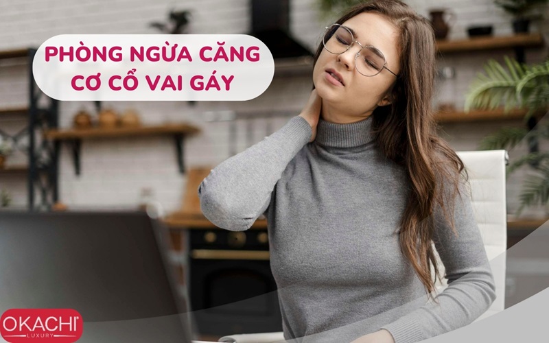 phòng ngừa căng cơ cổ vai gáy