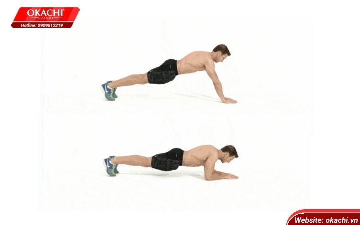 plank kết hợp chống đẩy