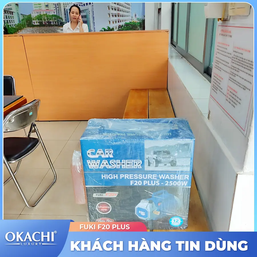 Máy xịt rửa xe cao áp Fuki F20 Plus 2500W (điều chỉnh áp)