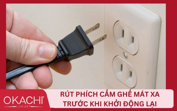 Rút phích cắm điện trước khi reset để đảm bảo an toàn