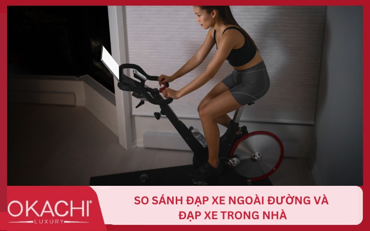 so sanh dap xe ngoai duong va dap xe trong nha