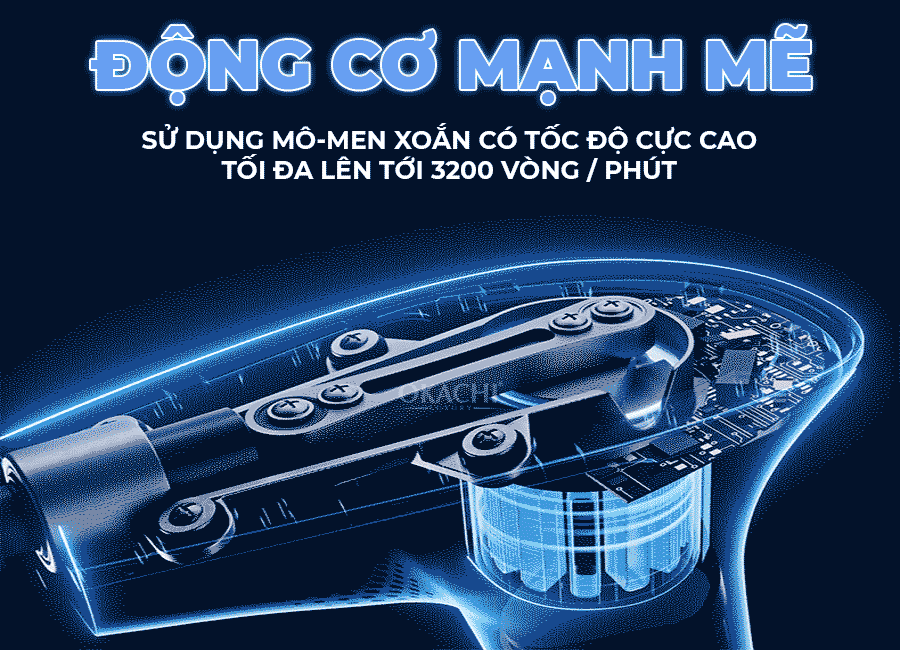Súng massage cầm tay OKACHI JP-G7
