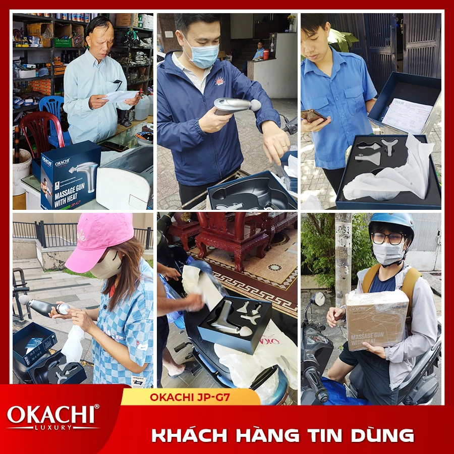 Súng massage cầm tay OKACHI JP-G7