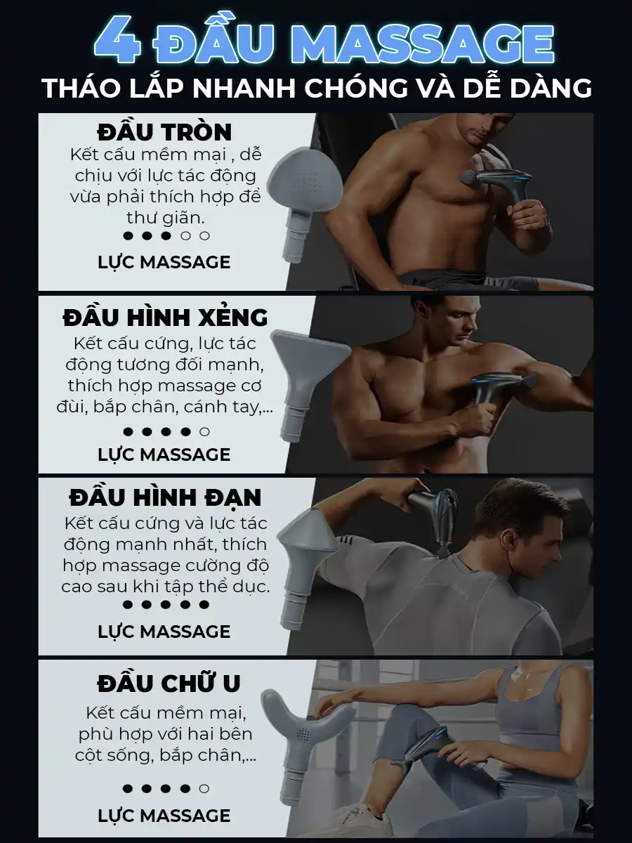 Súng massage cầm tay OKACHI JP-G7