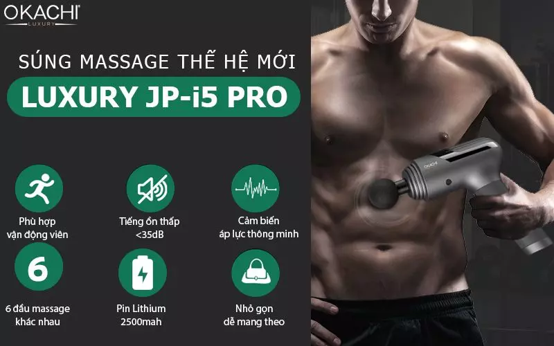 cấu tạo súng massage cầm tay nhật bản