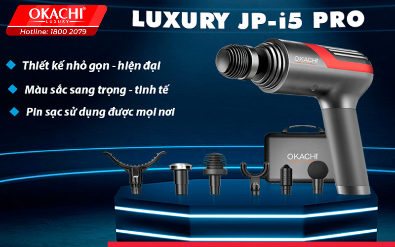 Súng matxa cao cấp viền đen OKACHI LUXURY JP-i5 Pro