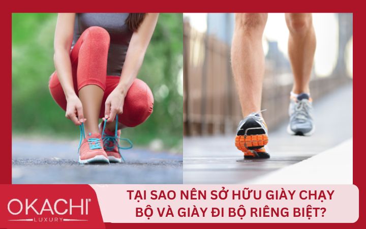 giay chay bo khac giay di bo