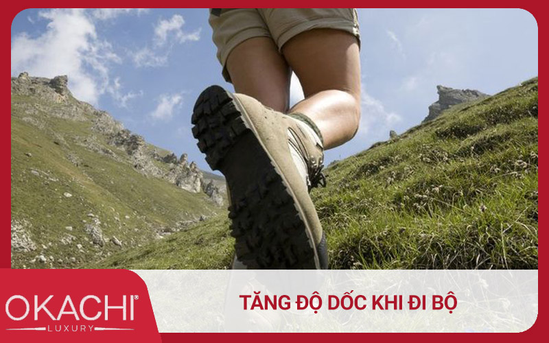 Tăng độ dốc khi đi bộ