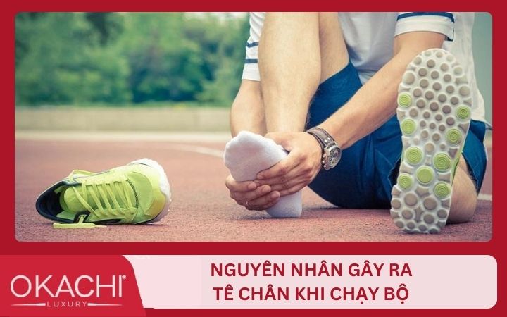 Te chan khi chay bo la do dau