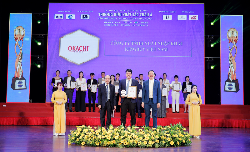 okachi đạt top 10 huy chương vàng châu á