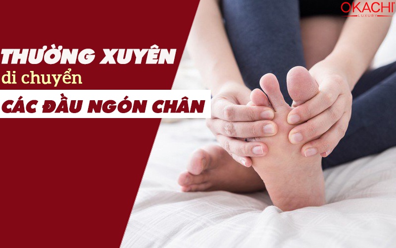 Thường xuyên di chuyển các đầu ngón chân