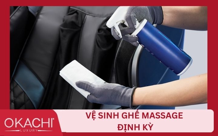 Nên vệ sinh ghế massage thường xuyên để kéo dài tuổi thọ của ghế
