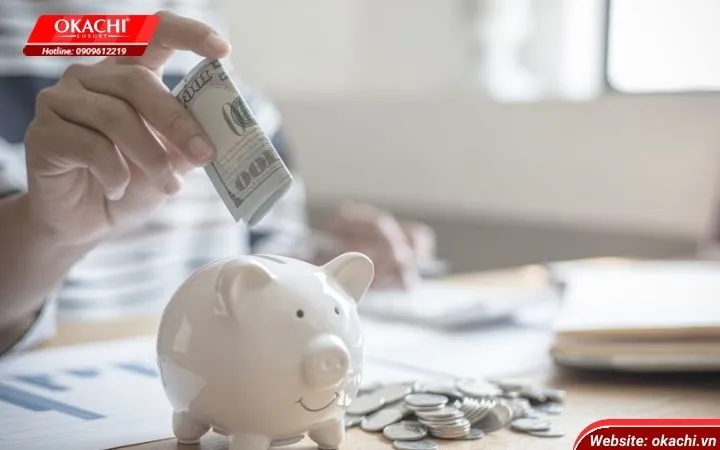 tiền tiết kiệm bỏ vào heo đất