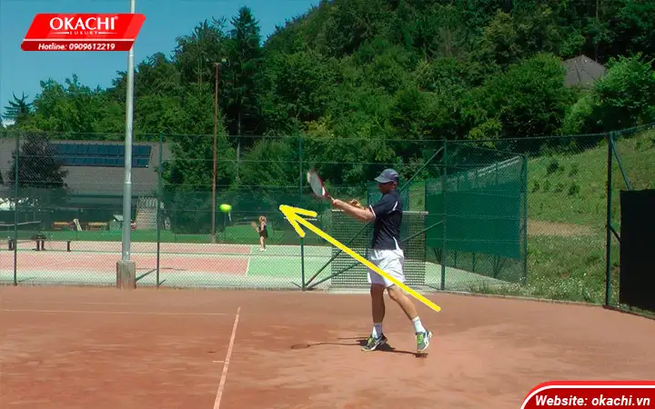 Ky thuat Topspin tennis giao bong nang cao