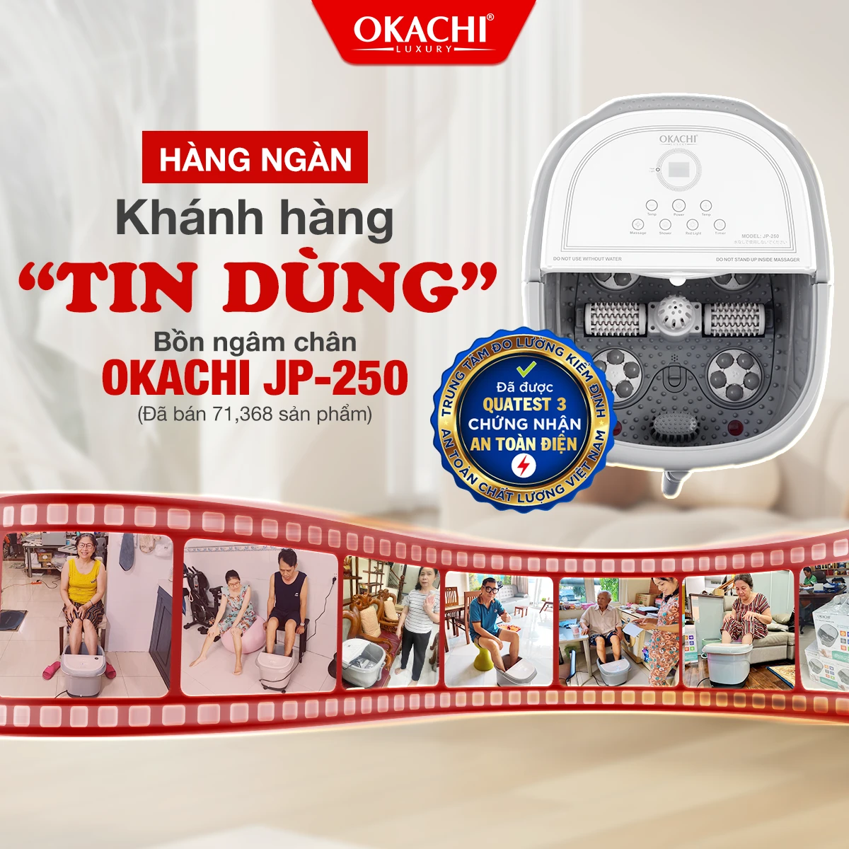 TOP 3 BỒN NGÂM CHÂN NHẬT BẢN OKACHI ĐƯỢC HÀNG TRIỆU KHÁCH HÀNG TIN DÙNG