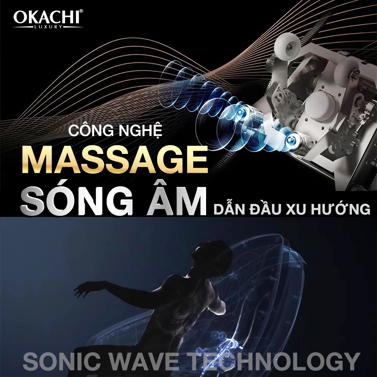 Công nghệ sóng ấm Sonic Wave OKACHI