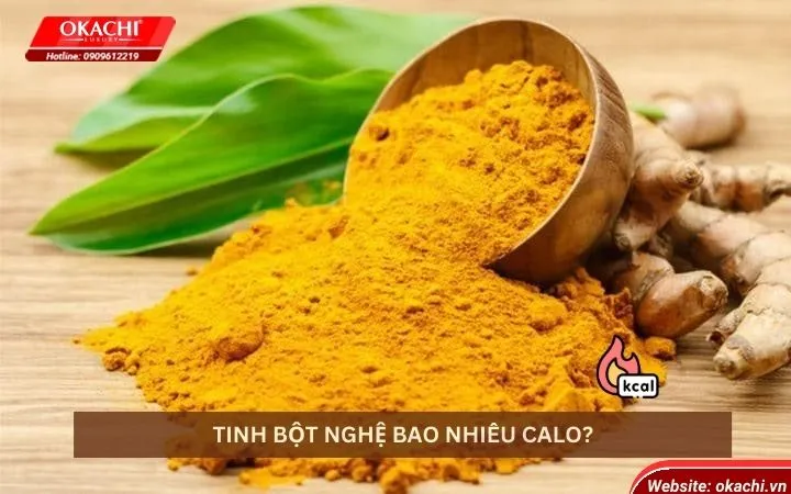 Tinh bột nghệ bao nhiêu calo