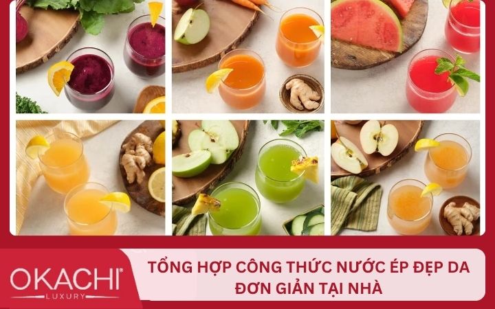 Tổng hợp công thức nước ép đẹp da đơn giản tại nhà