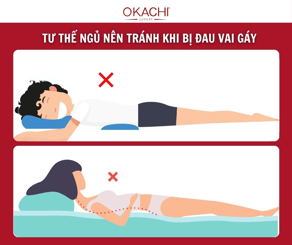 tu the ngu nen tranh khi bi dau vai gay