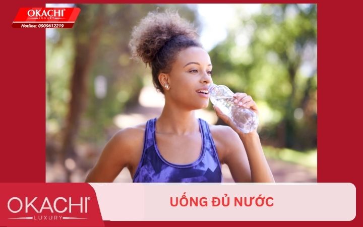 uong du nuoc de tranh met moi khi chay
