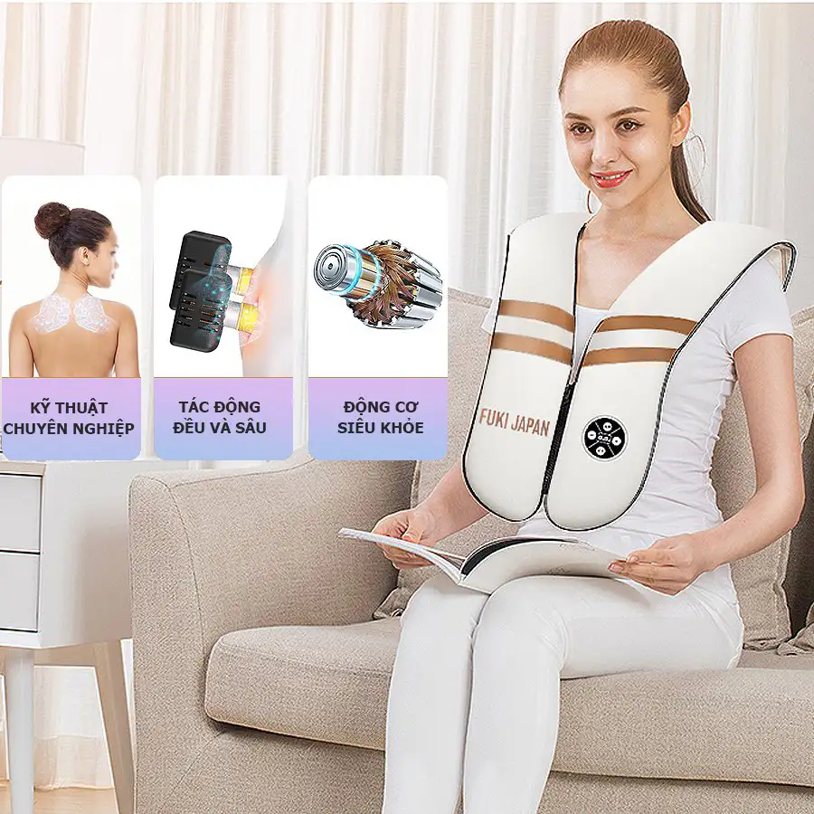 Máy massage đấm vai lưng cổ FUKI JAPAN FK-N86