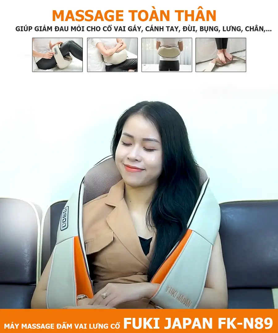 Máy massage vai lưng cổ Shiatsu FUKI FK-N89