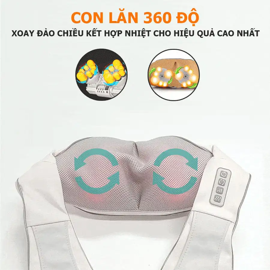 Máy massage vai lưng cổ Shiatsu FUKI FK-N89
