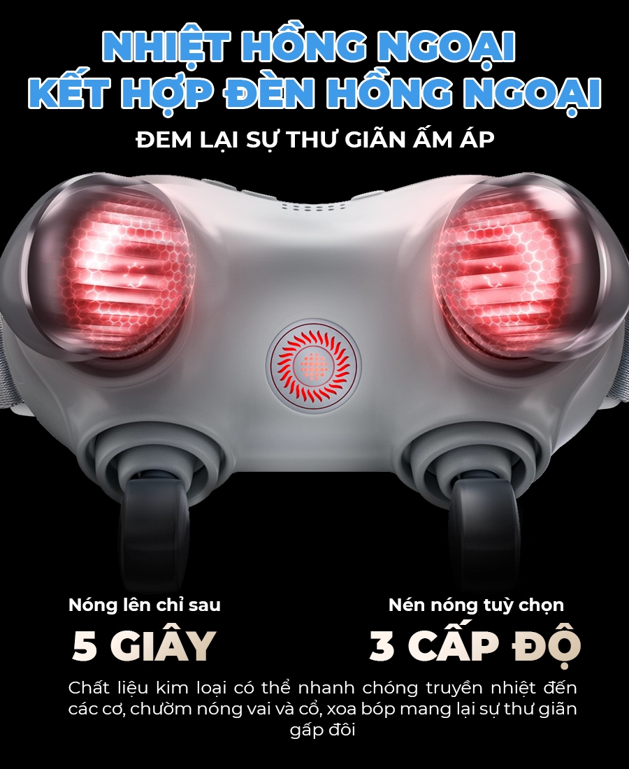 Máy massage vai cổ gáy OKACHI JP-V999