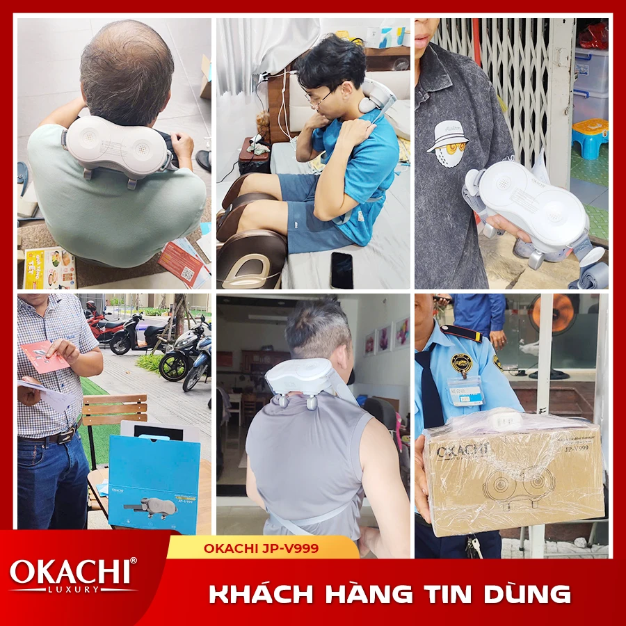 Máy massage cổ vai gáy OKACHI JP-V999 (Cao cấp)4