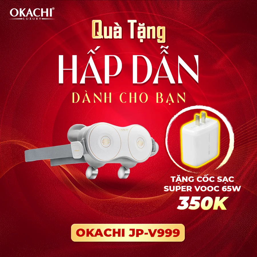 Máy massage vai cổ gáy OKACHI JP-V999