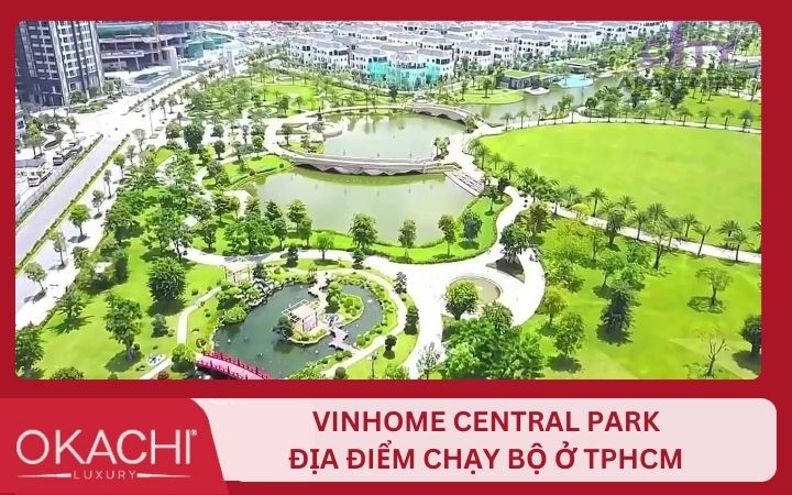 chạy bộ ở Vinhome Central Park