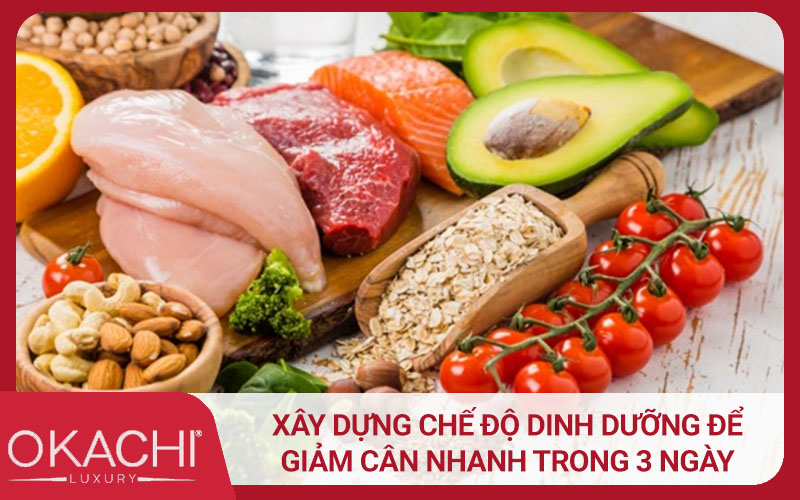 Xây dựng chế độ dinh dưỡng để giảm cân nhanh trong 3 ngày