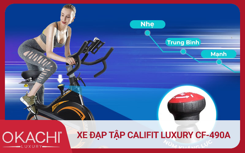 Xe đạp tập Califit Luxury CF-490A cho người thoát vị đĩa đệm