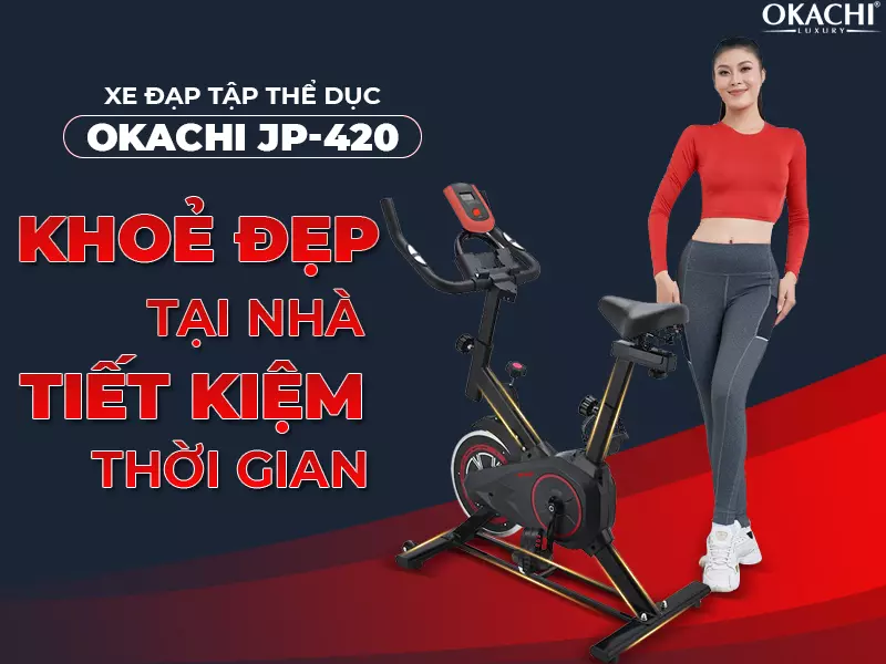 xe dap tap the duc okachi jp-420
