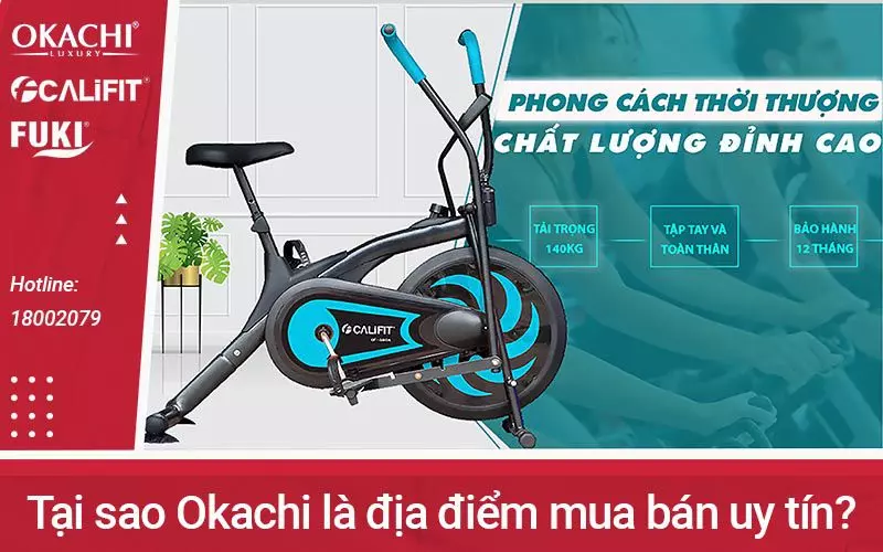 Vi sao nen chon mua xe dap the duc tai nha Okachi