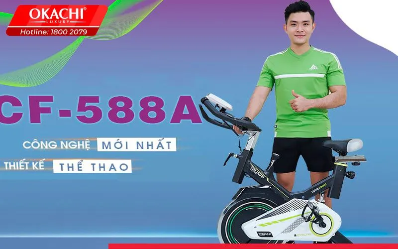 Xe dap tap trong nha nhap khau My CALIFIT SPORT CF-588A