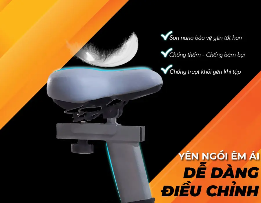 Xe đạp tập thể dục Okachi Luxury JP-390A (màu Vàng)