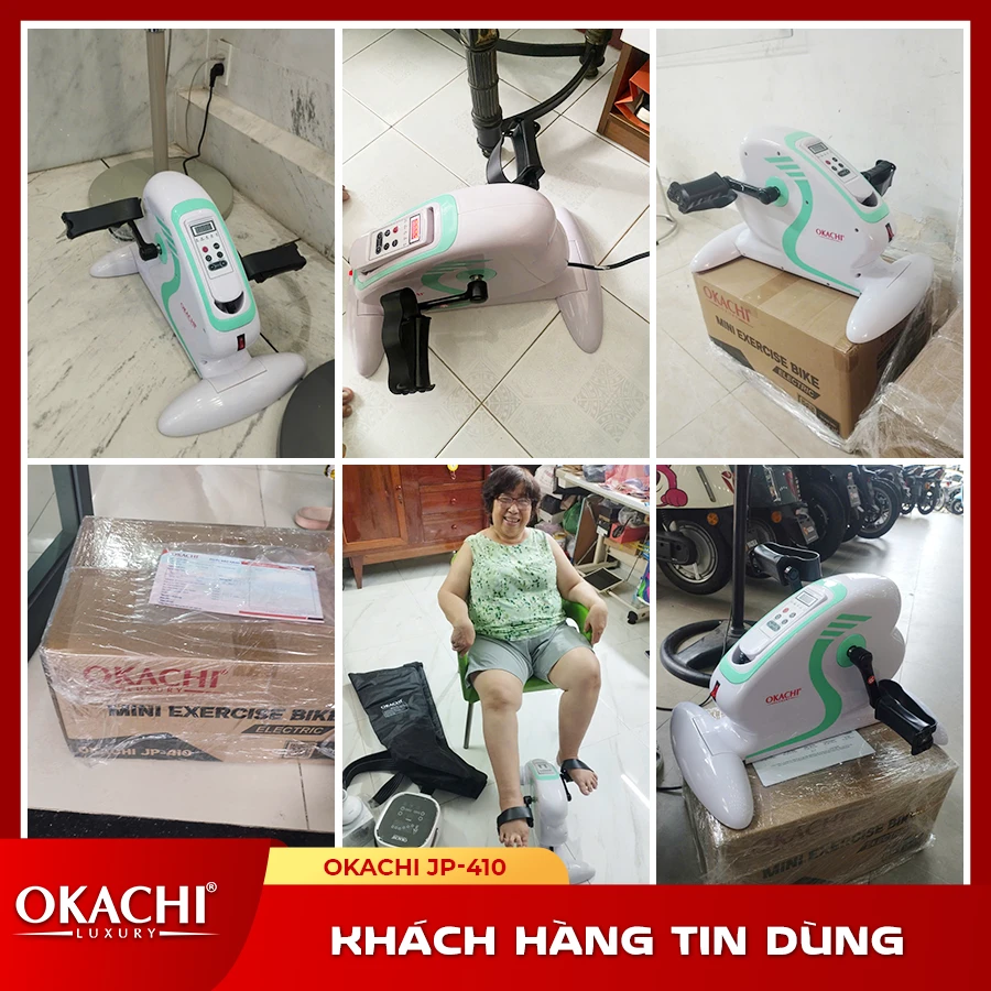Máy tập xe đạp phục hồi chức năng OKACHI JP-410