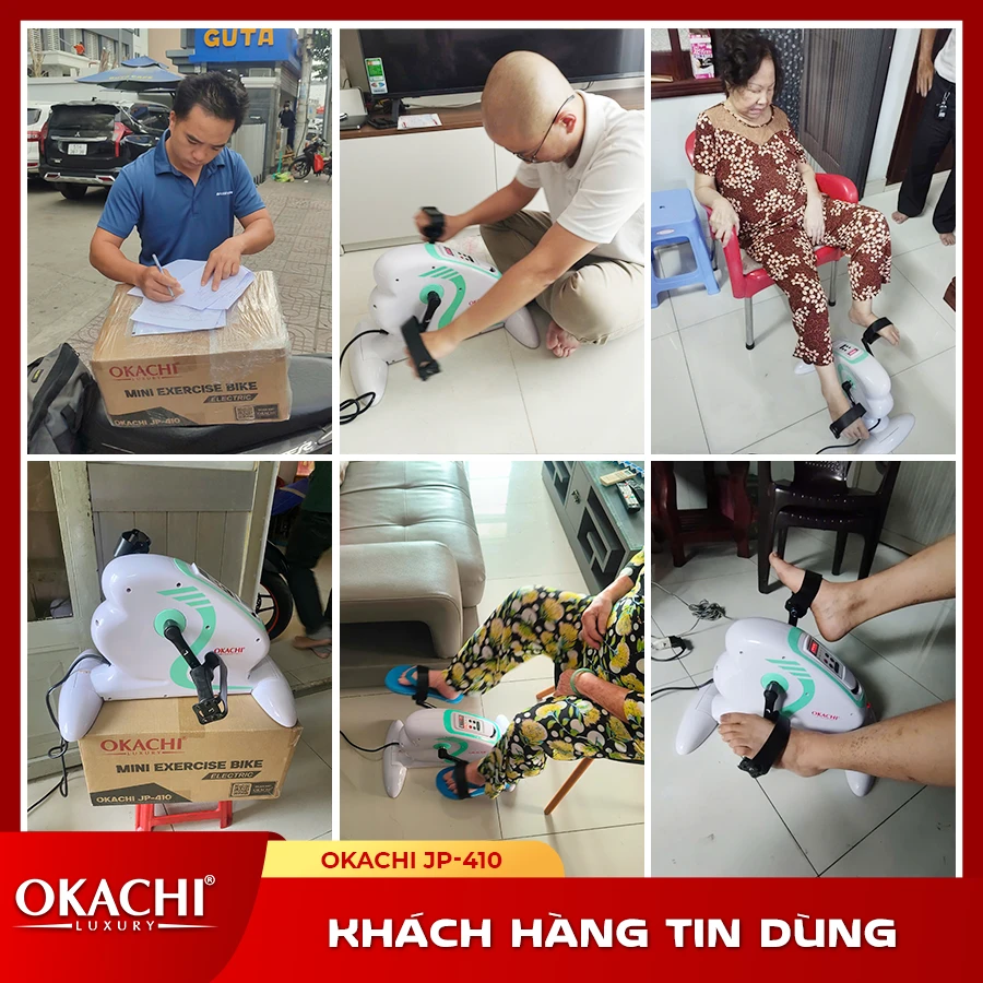 Máy tập xe đạp phục hồi chức năng OKACHI JP-410